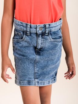 KiddoPanti - Blue Girls Fashion Denim Skirt
