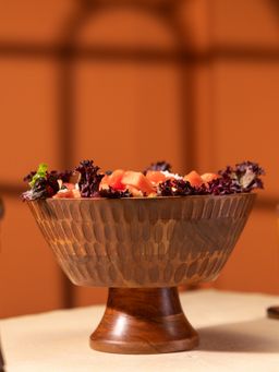 IREKA HOMES - Kalash Acacia Wood Multipurpose Bowl