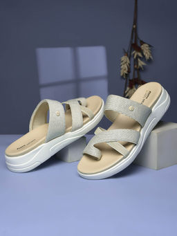 Bata Comfit - Women Silver Wedge Sandals