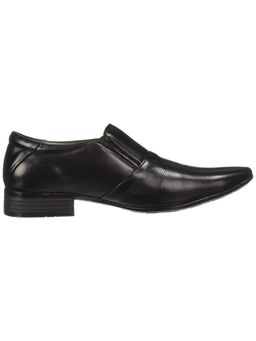 Lee Cooper - Mens Formal Slip-On Black Loafers