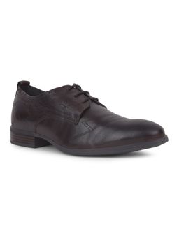 Lee Cooper - Mens Formal Lace-Up Brown Derbies
