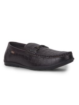 Lee Cooper - Mens Formal Slip-On Wine Loafers