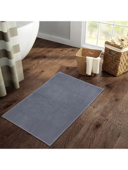 Welspun - Raang Dylon 1268 Gsm Machine Tufted Plain Bath Mat - 40 X 60Cm Dark Grey