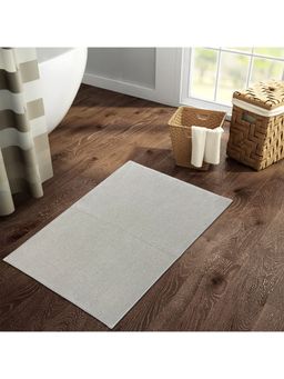 Welspun - Raang Dylon 1268 Gsm Machine Tufted Plain Bath Mat - 40 X 60Cm Light Beige