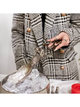 Trovea's - Silver Aluminium Ice Scoop For Ice Cubes