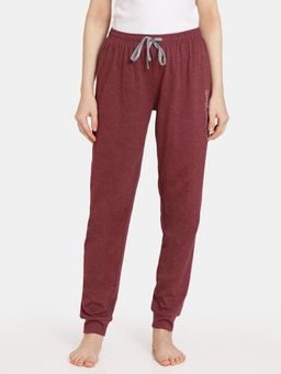 Zivame - Rosaline Reclaimed Nature Knit Cotton Pyjama - Merlot