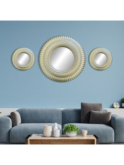 HomeTown - Mirage Round Decorative Mirrors Dia in Champagne (Set of 3)
