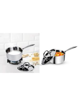 USHA SHRIRAM - 2.5 mm Triply Saucepan with ss Lid