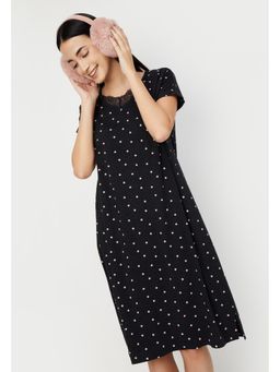 max - Women Polka-Dot Printed Nightdress