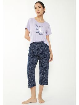 max - Women Printed T-Shirt & Capri