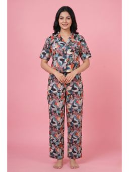Zivame - Women's Printed Shirt & Pyjama - Tap Shoe