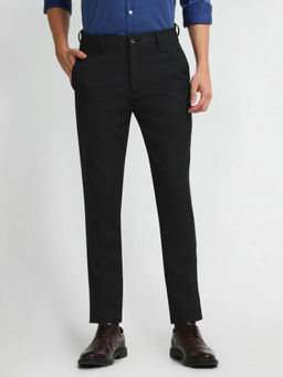Arrow Newyork - Black Smart Flex Super Slim Fit Trousers