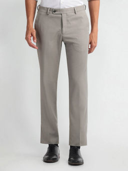 Arrow - Light Grey Smart Flex Slim Trousers