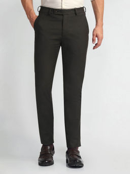Arrow - Black Super Slim Fit Smart Flex Trousers