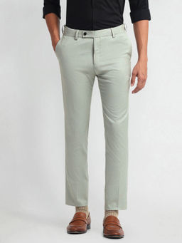 Arrow - Light Green Autoflex Super Slim Trousers