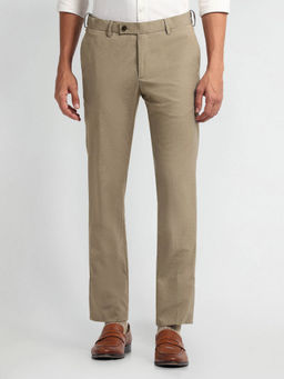 Arrow - Brown Autoflex Slim Trousers