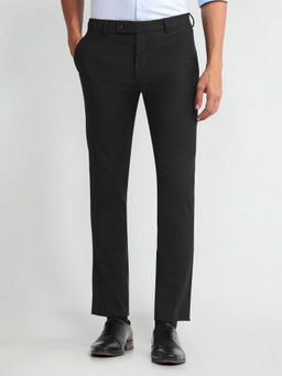 Arrow - Black Smart Flex Super Slim Trousers