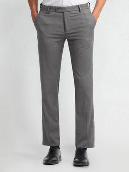 Arrow - Grey Smart Flex Slim Trousers