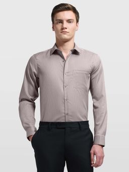 Arrow - Men's Mauve Textured Auto Press Shirt
