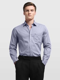 Arrow - Men's Blue Printed Ceremony Shirt