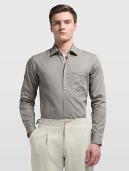 Arrow - Men's Brown Printed Ceremony Shirt