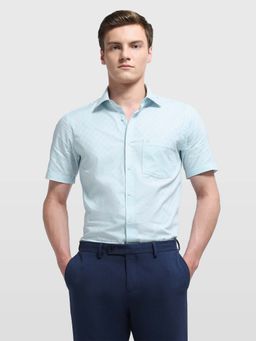 Arrow - Men's Blue Gingham Checked Originals Shirt