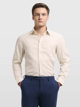 Arrow - Men's Beige Tailored Fit 1851 Shirt