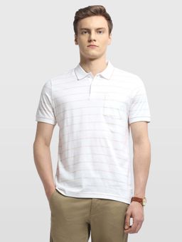 Arrow - Men's Horizontal Striped Regular Fit Polo T-Shirt