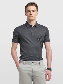 Arrow - Men's Brown Solid Regular Fit Polo T-Shirt
