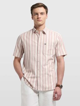 Arrow Sports - Men's Sage and Sun Vertical Striped Shirt