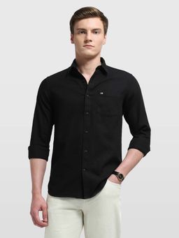 Arrow Sports - Men's Black Aquarelle Drift Chelsea Slim Fit Shirt