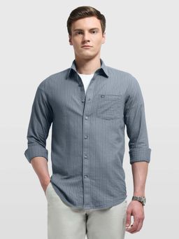 Arrow Sports - Men's Grey Sage and Sun Chelsea Slim Fit Shirt