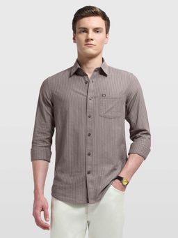 Arrow Sports - Men's Brown Sage and Sun Chelsea Slim Fit Shirt