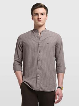 Arrow Sports - Men's Brown Sage and Sun Chelsea Slim Fit Shirt