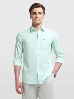 Arrow Sports - Men's Green Sage and Sun Chelsea Slim Fit Shirt