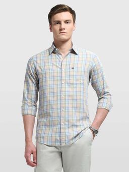 Arrow Sports - Men's Blue Chelsea Slim Fit Twill Shirt