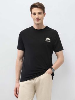 U.S. Polo Assn. Denim Co. - Men's Black Solid Slim Fit T-Shirt