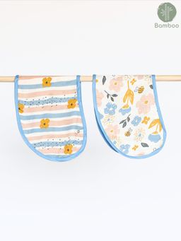 Cocoon Care - Bamboo Muslin Bib Burp Cloth for Babies (Pack of 2)