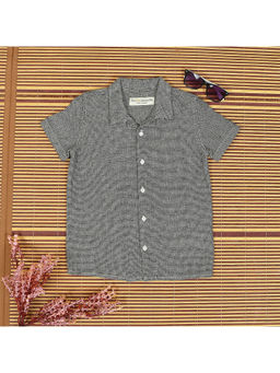The Lion and the Fish - Boys Solid Shirt Silver Grey