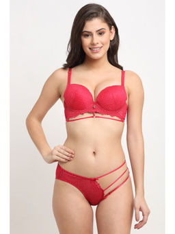 Makclan - Comfy Flirt And Fervent Lingerie - Red (Set of 2)