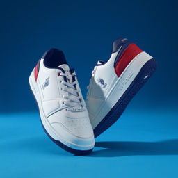 U.S. POLO ASSN. - Finn Mens Casual Colorblock Off White Sneakers