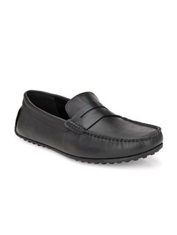 CARLO ROMANO - Nappa Leather Black Slip On Driving Moccasins