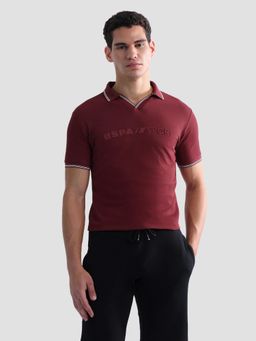 U.S. POLO ASSN. - Men's Brand Embossed Regular Fit Active Polo T-shirt - Red