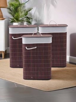 Savya Home - Laundry Basket, 72L, Brown