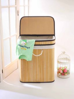 Savya Home - Laundry Basket, 90L, Light Brown