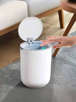 Savya Home - Automatic Dustbin Plastic 8L White