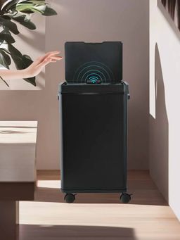 Savya Home - 68L Black Sensor SS Dustbin Black