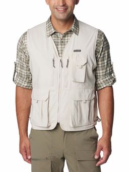 Columbia - Mens Off White Omni-Wick Silver Ridge Utility Vest