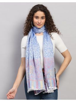 Monte Carlo - Womens Printed Blue Stole