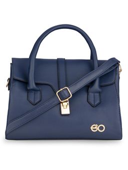 E2O - Stylish Blue Textured Satchel Bag For Women's